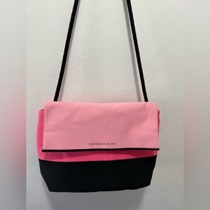 Victoria's Secret Pink and Black Crossbody Bag
